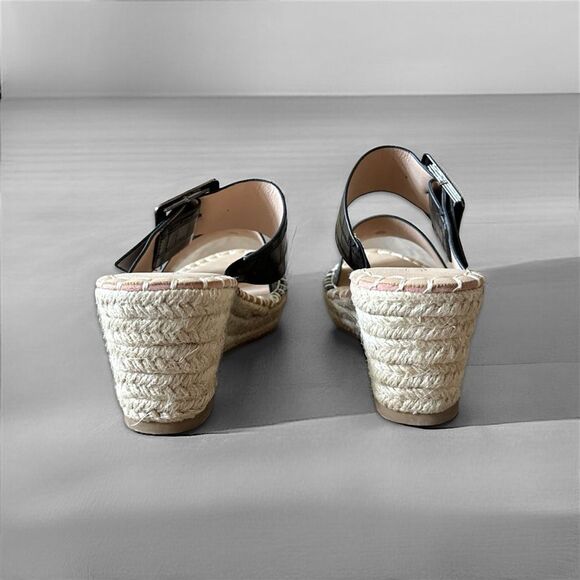 Vintage Havana Robin Wedge Sandals in Black - Picture 10 of 14